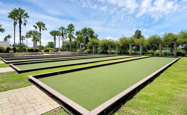 8167 Bridgeport Bay Cir, Mount Dora, FL 32757 - view of home's community with a bocce ball area