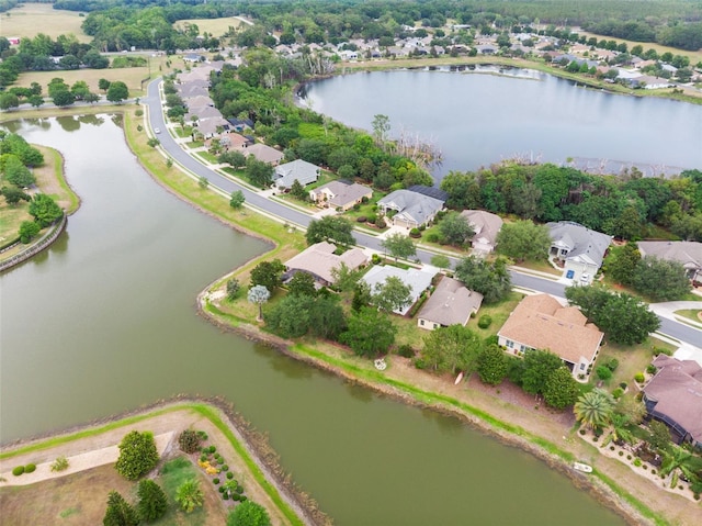 8167 Bridgeport Bay Cir, Mount Dora, FL 32757 - aerial view of property's location with a large body of water and nearby suburban area