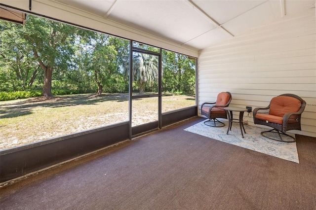 view of sunroom