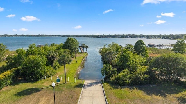 property view of water