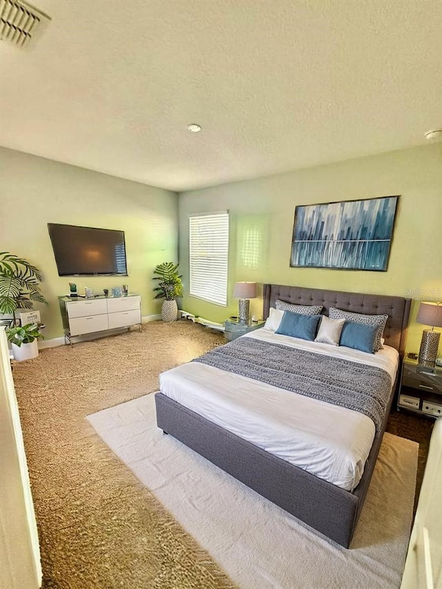 1231 Merion Dr, Mount Dora, FL 32757 - bedroom featuring carpet floors, a textured ceiling, and baseboards