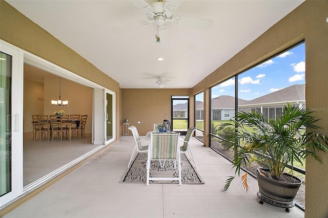 892 Hubbard Loop, The Villages, FL 32163 - sunroom with a chandelier