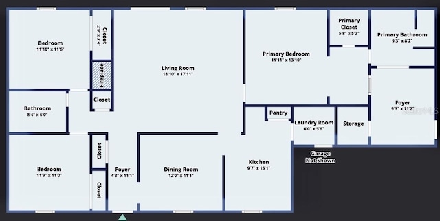 8410 Lake Bosse Dr, Orlando, FL 32810 - floor plan / room layout