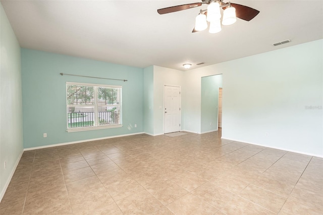 356 Giovani Blvd, Clermont, FL 34715 - spare room with tile patterned floors and ceiling fan