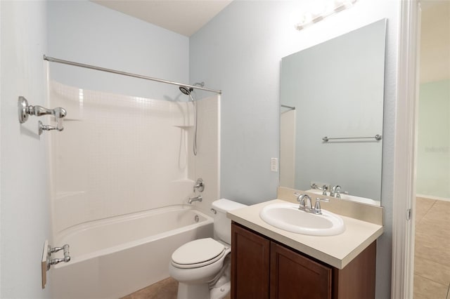 356 Giovani Blvd, Clermont, FL 34715 - bathroom with vanity, bathtub / shower combination, and tile patterned flooring