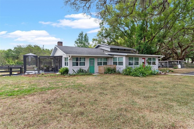 43411 State Road 19, Altoona, FL 32702 - view of front facade with a chimney and a shingled roof