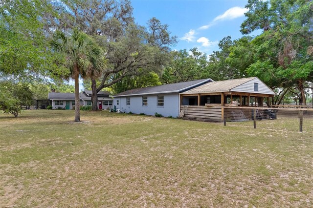 43411 State Road 19, Altoona, FL 32702 - back of house with a yard