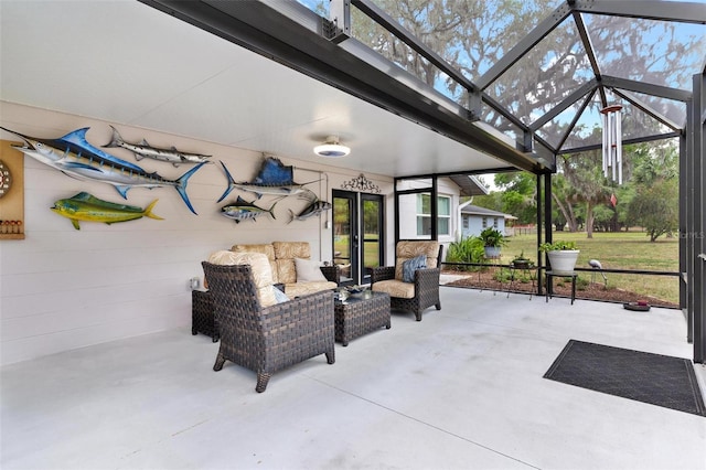 43411 State Road 19, Altoona, FL 32702 - view of patio with an outdoor hangout area and glass enclosure