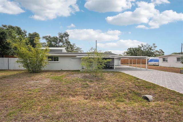 4125 Worcester Rd, Sarasota, FL 34231 - mid-century inspired home with driveway and an attached carport