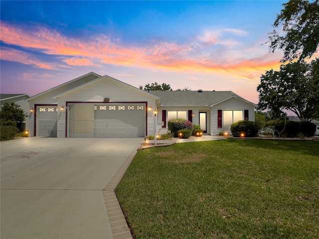 8069 SE 174th Ludlow Pl, The Villages, FL 32162 - ranch-style home featuring a yard, concrete driveway, and an attached garage