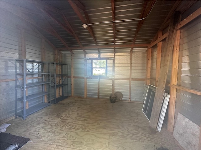 storage area featuring a garage