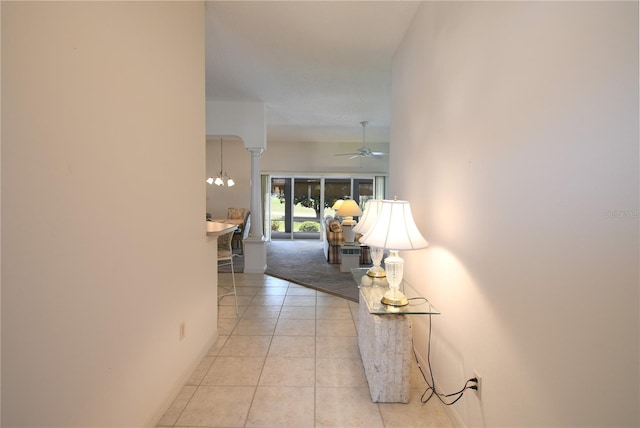 2120 Willow Grove Way, The Villages, FL 32162 - corridor featuring light tile patterned floors