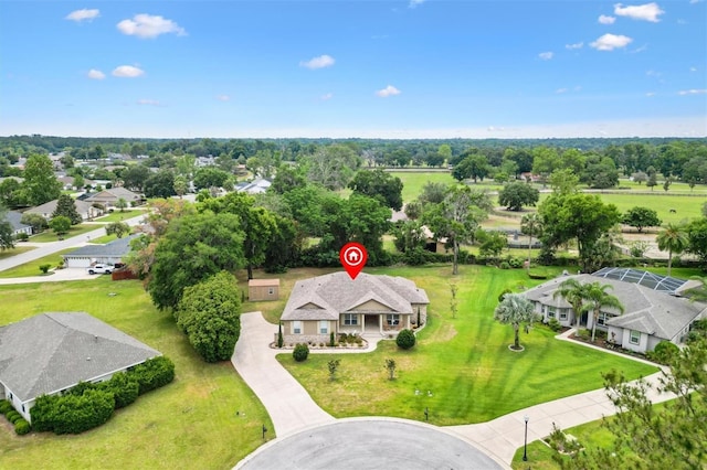 10465 SE 41st Ter, Belleview, FL 34420 - aerial view of property and surrounding area featuring a tree filled landscape