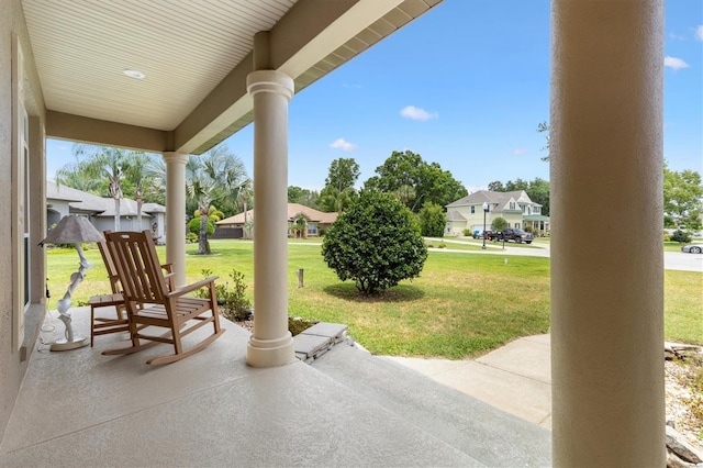 10465 SE 41st Ter, Belleview, FL 34420 - view of patio featuring a porch and a residential view