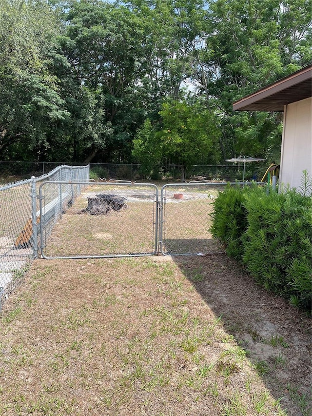 2421 Centennial Blvd, Leesburg, FL 34748 - view of yard with fence, a gate, and view of scattered trees