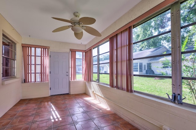 8738 SW 95th Ln Unit B, Ocala, FL 34481 - unfurnished sunroom with tile patterned flooring