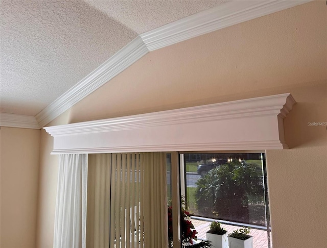 2918 Canyon Ave, The Villages, FL 32163 - detailed view of ornamental molding and a textured ceiling