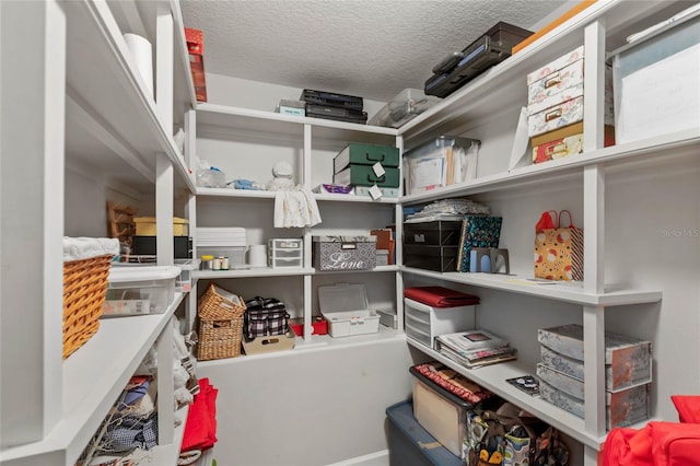 view of storage area