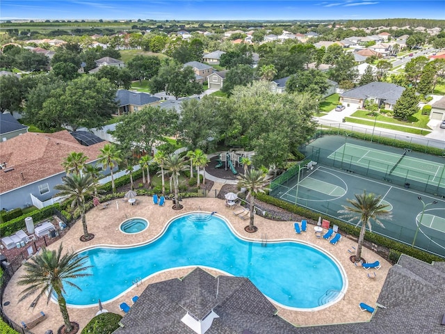 3731 Peaceful Valley Dr, Clermont, FL 34711 - community pool with a residential view