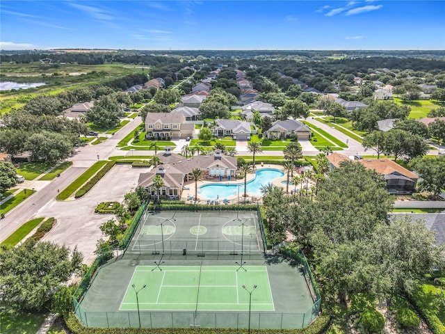 3731 Peaceful Valley Dr, Clermont, FL 34711 - aerial view of residential area with a pool