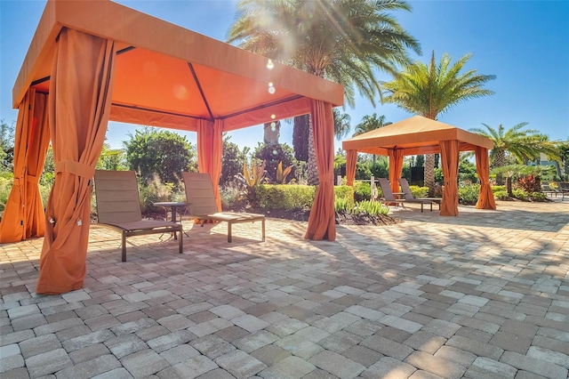 1027 Timbervale Trl, Clermont, FL 34715 - view of patio / terrace featuring a gazebo