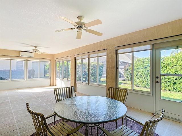 2202 Kershaw Rd, The Villages, FL 32162 - sunroom / solarium with an AC wall unit and plenty of natural light