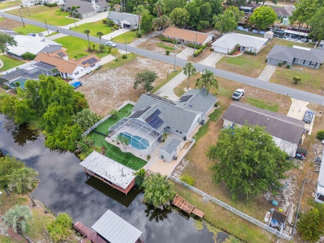 12401 Blue Heron Way, Leesburg, FL 34788 - aerial overview of property's location featuring nearby suburban area and a nearby body of water