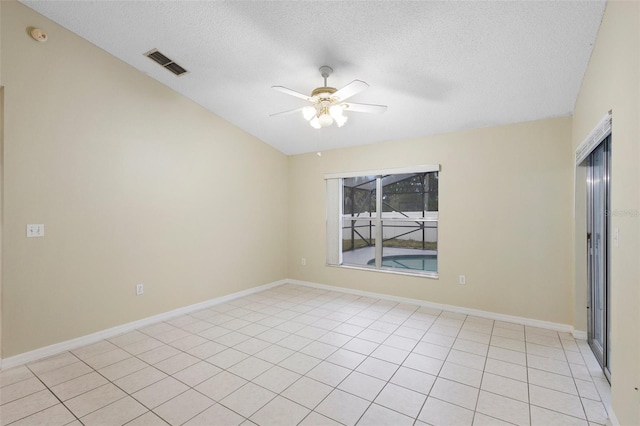 2304 Clementine Trl, Clermont, FL 34714 - empty room with a ceiling fan, a textured ceiling, and a smoke detector