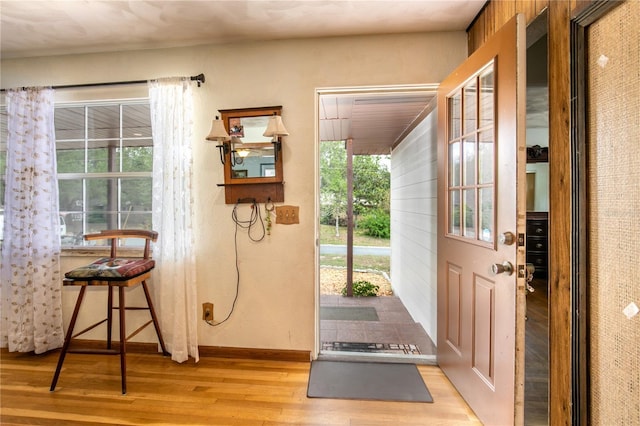 800 Jefferis Ct, Eustis, FL 32726 - foyer featuring light wood-type flooring and baseboards
