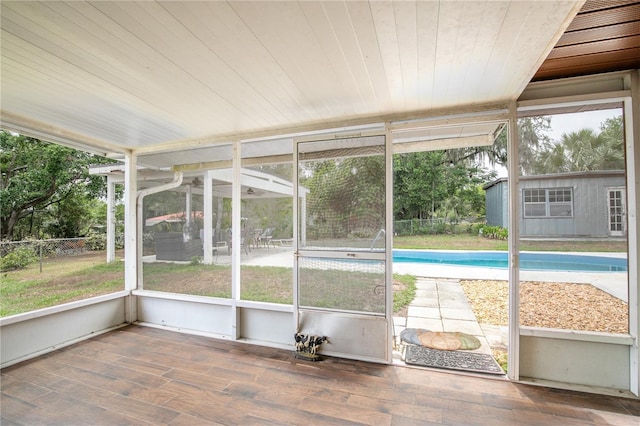 800 Jefferis Ct, Eustis, FL 32726 - unfurnished sunroom featuring plenty of natural light