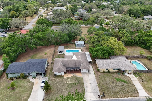 800 Jefferis Ct, Eustis, FL 32726 - aerial view of property and surrounding area with a pool