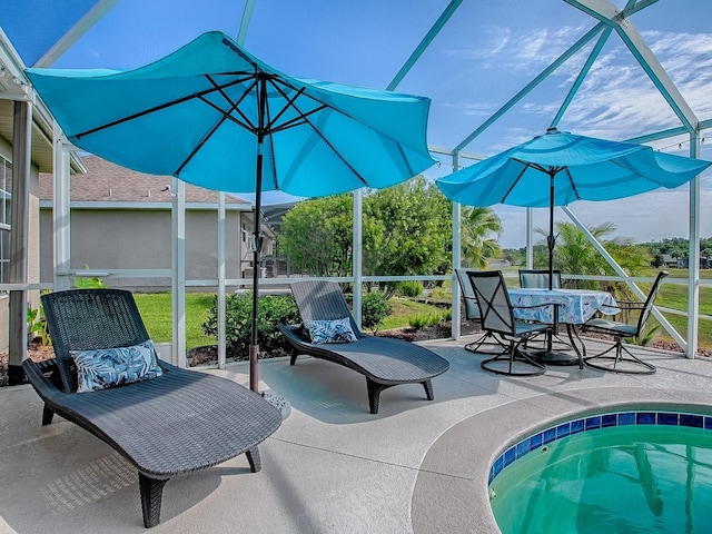 view of sunroom
