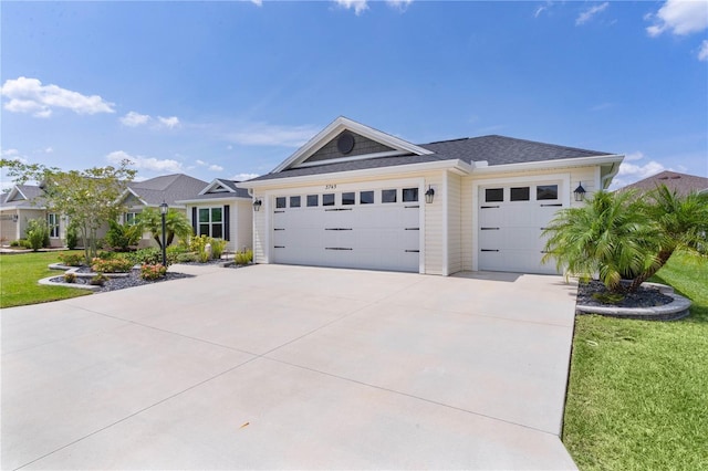 3745 Causey Ct, The Villages, FL 32163 - single story home with an attached garage, driveway, and a front lawn