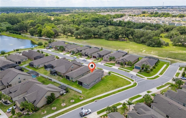 503 Vigo St, Davenport, FL 33837 - aerial view of property and surrounding area featuring nearby suburban area and a large body of water