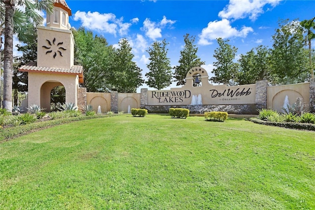 503 Vigo St, Davenport, FL 33837 - community / neighborhood sign featuring a lawn