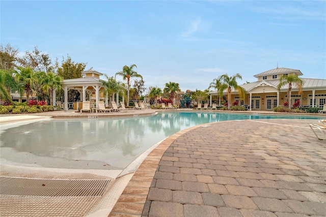 14430 Desert Haven St Unit 4302, Windermere, FL 34786 - community pool with a gazebo and a patio area
