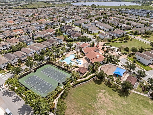 14513 Winter Stay Dr, Winter Garden, FL 34787 - view of property location featuring a large body of water, a pool, and nearby suburban area