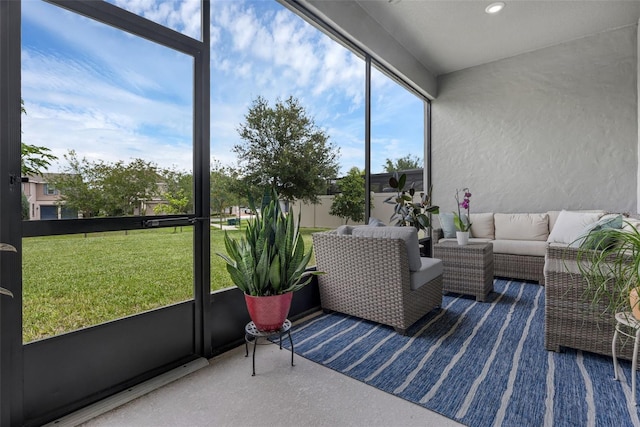 14513 Winter Stay Dr, Winter Garden, FL 34787 - sunroom featuring outdoor lounge area