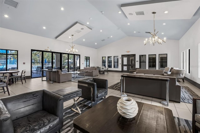 14513 Winter Stay Dr, Winter Garden, FL 34787 - building lobby with high vaulted ceiling and recessed lighting