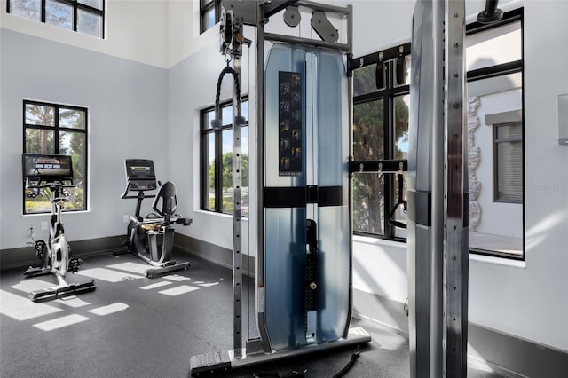 14513 Winter Stay Dr, Winter Garden, FL 34787 - workout area with baseboards