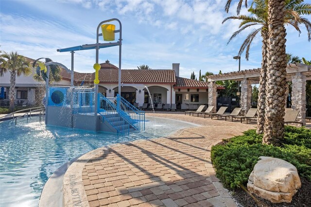 14513 Winter Stay Dr, Winter Garden, FL 34787 - community pool featuring a pergola and a patio