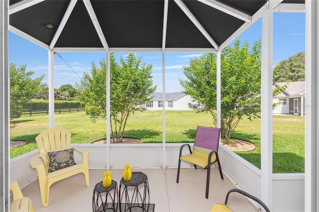 sunroom with healthy amount of natural light