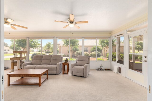 616 Hartford Ln, The Villages, FL 32162 - sunroom / solarium featuring carpet floors
