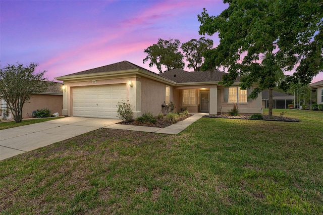 12687 SE 90th Ter, Summerfield, FL 34491 - single story home featuring stucco siding, a garage, driveway, and a front yard