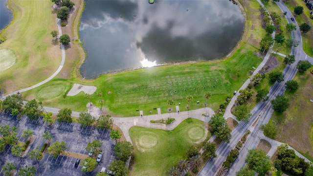 537 Montage Ln, Kissimmee, FL 34759 - aerial overview of property's location featuring a nearby body of water and a golf course
