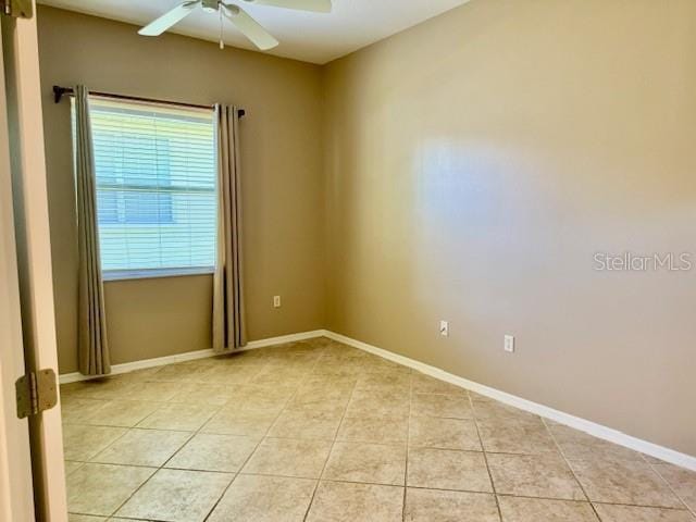 3083 Pinnacle Ct, Clermont, FL 34711 - spare room with a ceiling fan and light tile patterned floors