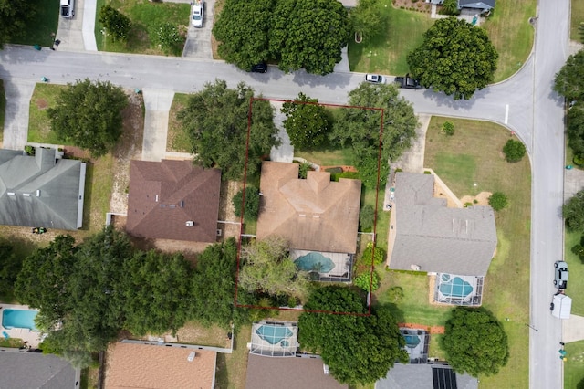3141 Brighton Rd, Eustis, FL 32726 - aerial view of residential area featuring property boundaries highlighted