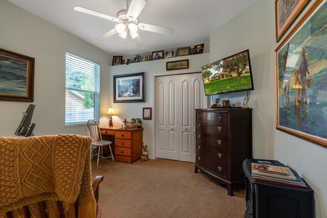 3141 Brighton Rd, Eustis, FL 32726 - office space featuring ceiling fan and light carpet