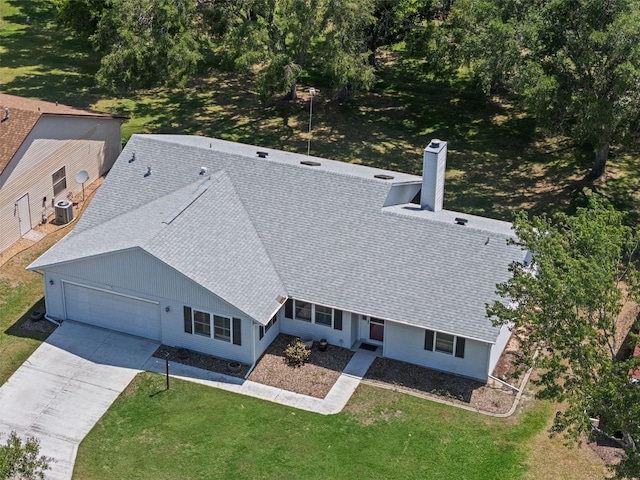 aerial view of property and surrounding area