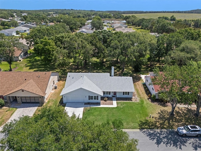 aerial perspective of suburban area